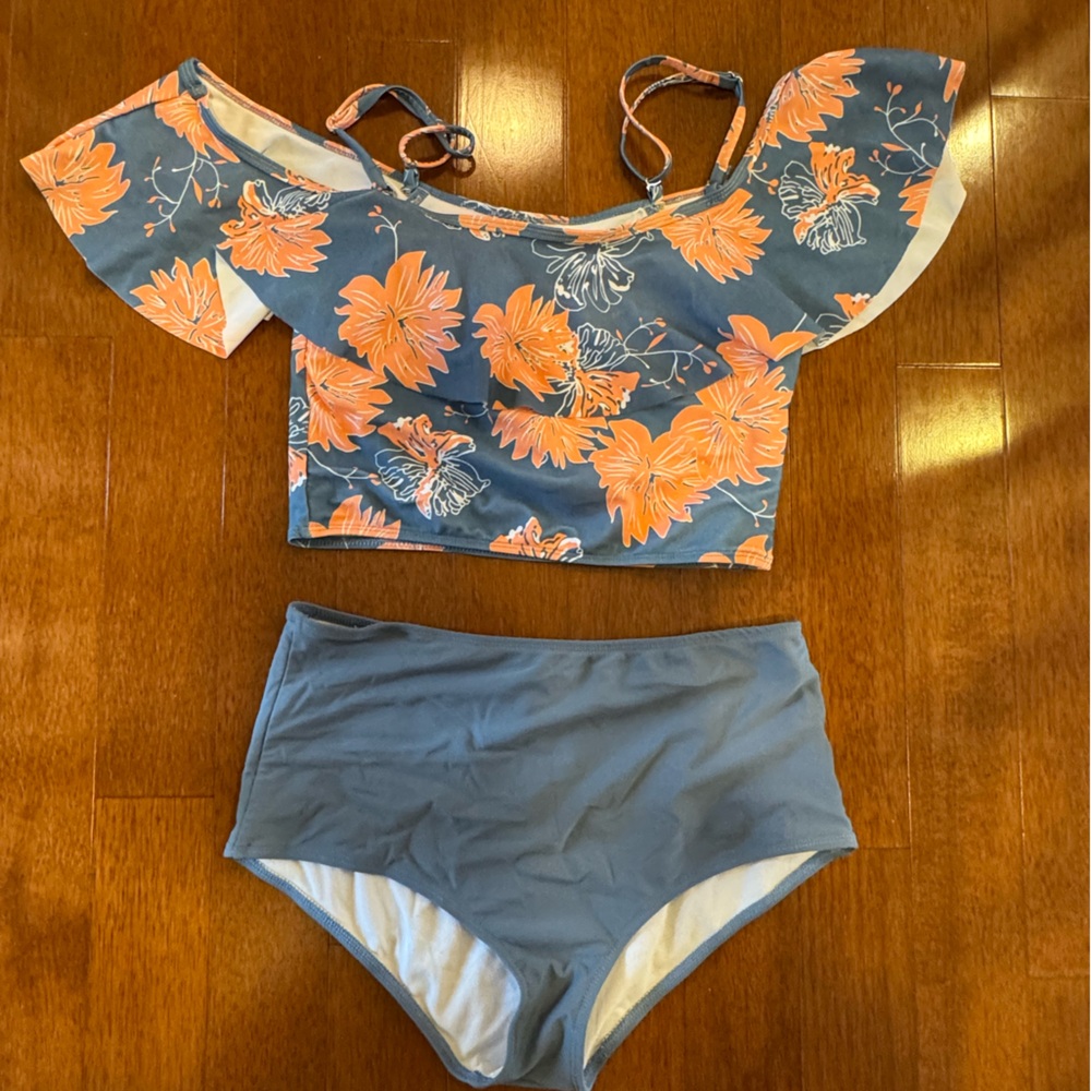 Women’s Floral Off-Shoulder Bikini Set